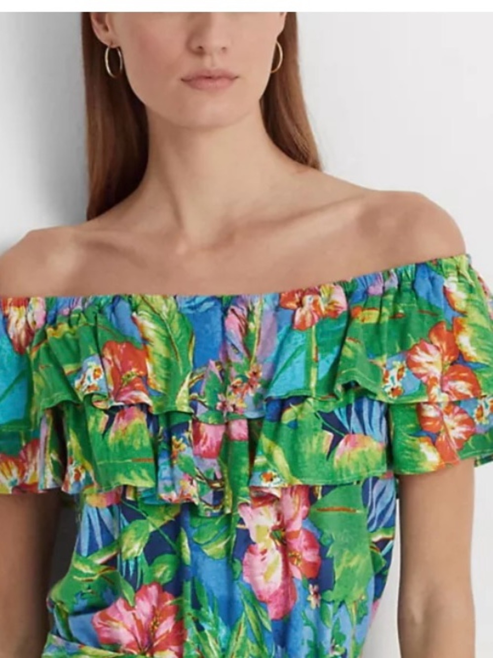 Ralph Lauren  Floral Off Shoulder Blouse